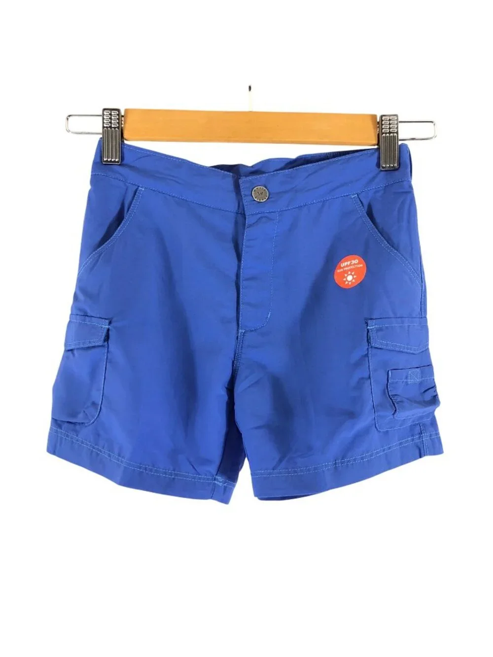 White Sierra Girls Crystal Cove River Shorts Nylon Cargo UPF 30 Blue Size XS